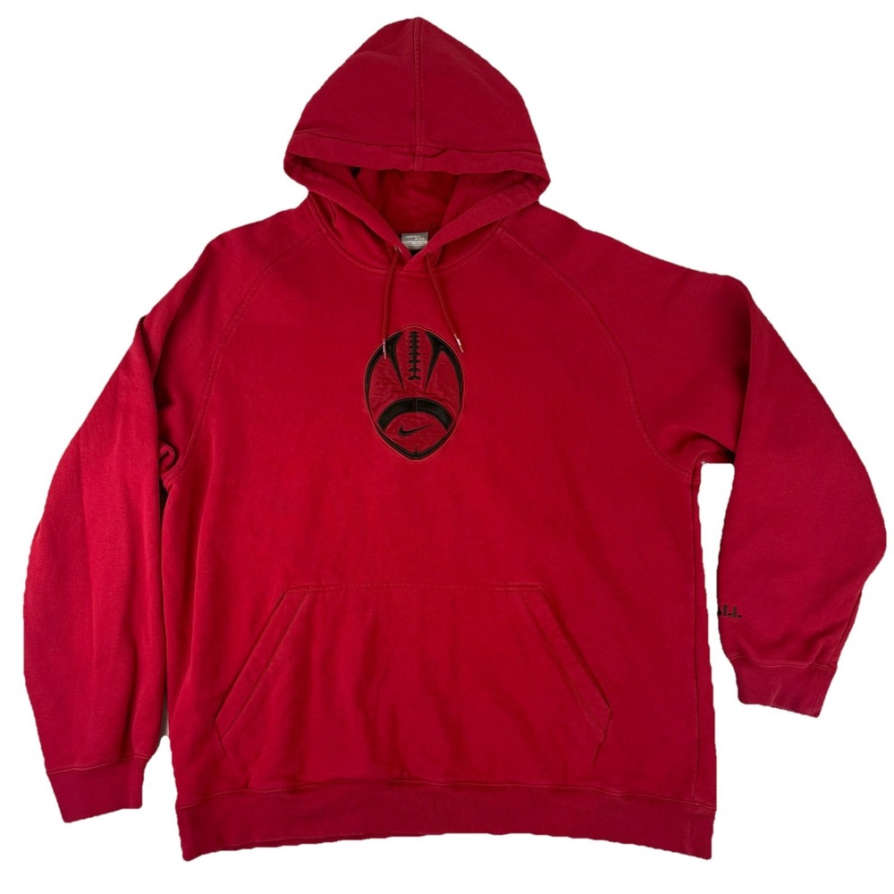 VTG Nike Hoodie Mens XXL Football Stitched Y2K‎ Embroidered